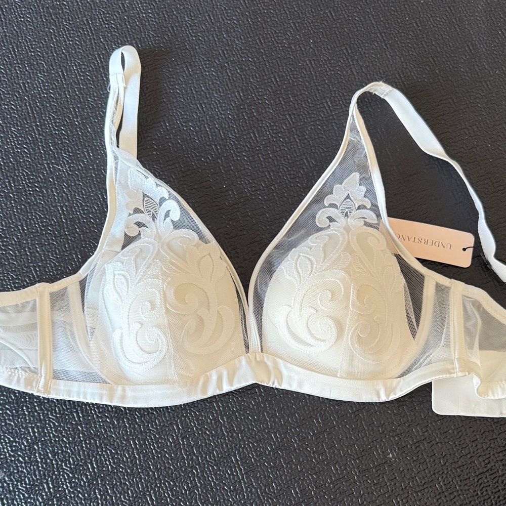 Sheer White Bra